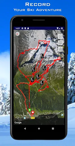 Tangkapan skrin Ski Tracks