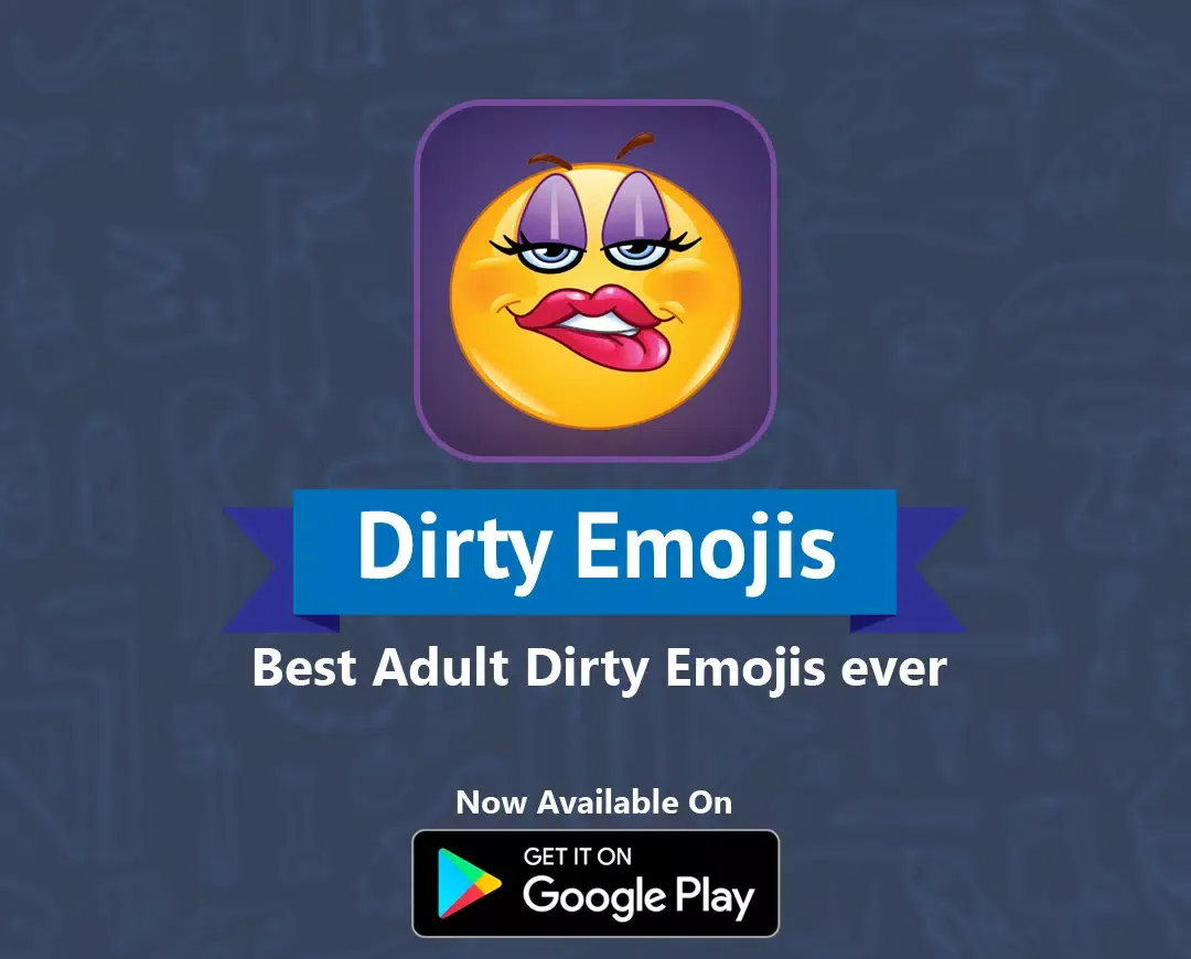 Tangkapan layar Dirty emoji & Adult emoji stic