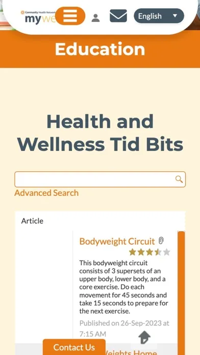 Tangkapan layar CHN myWellness