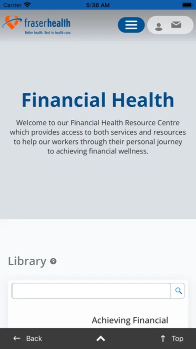 Fraser Health MyHealth سکرین شاٹس