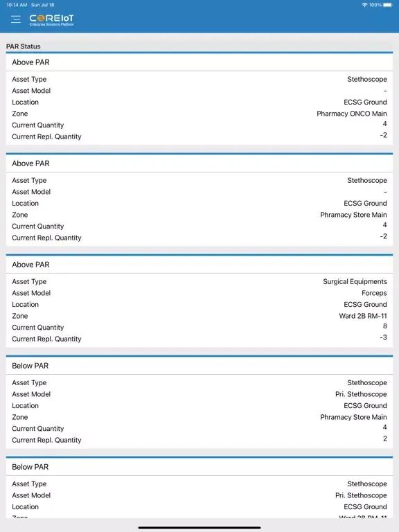 ESP - Connected Healthcare iPad  Screenshots