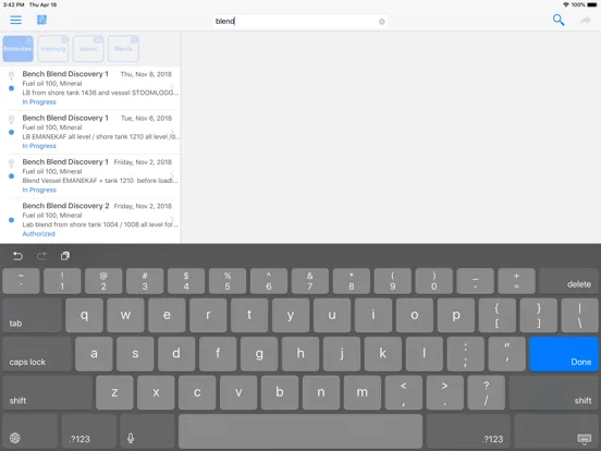Capturas de pantalla de Saybolt LiveQ iPad 