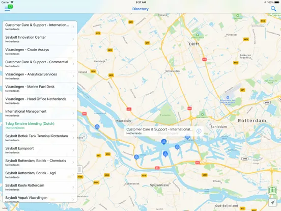 Скриншоты Saybolt Directory iPad 