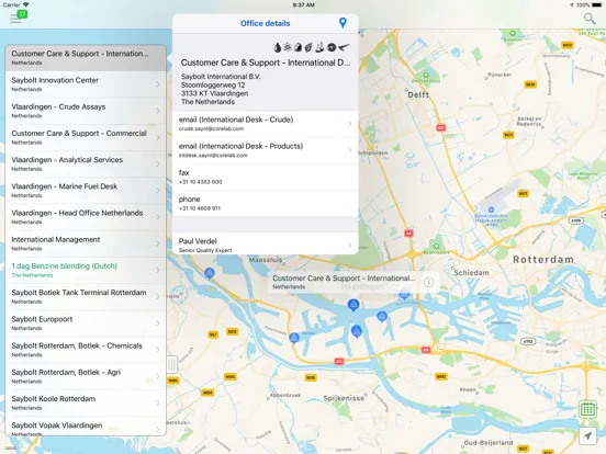 Скриншоты Saybolt Directory iPad 