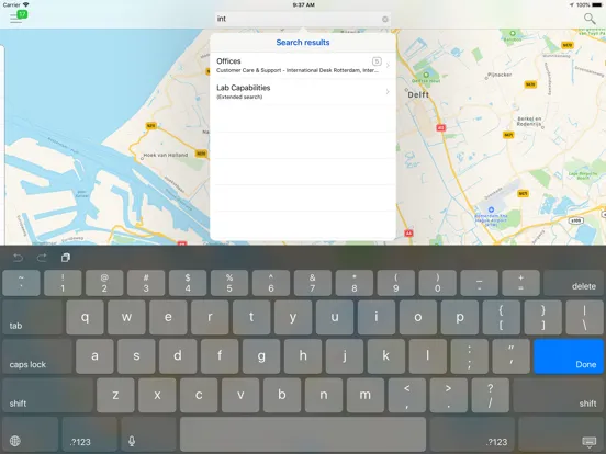 Скриншоты Saybolt Directory iPad 