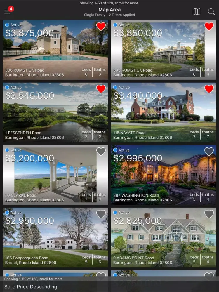 RI Multiple Listing Service iPad  Screenshots