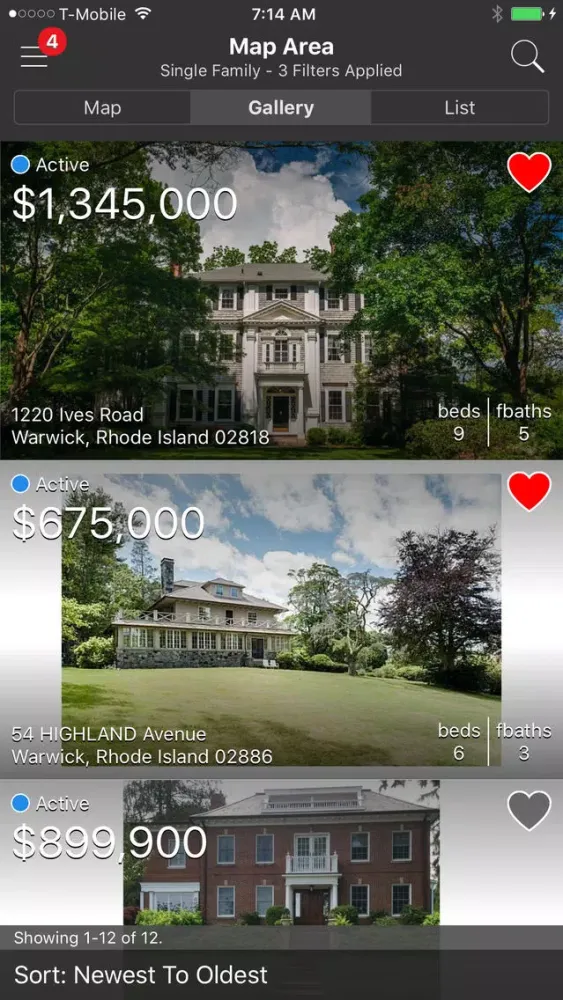 RI Multiple Listing Service Screenshots