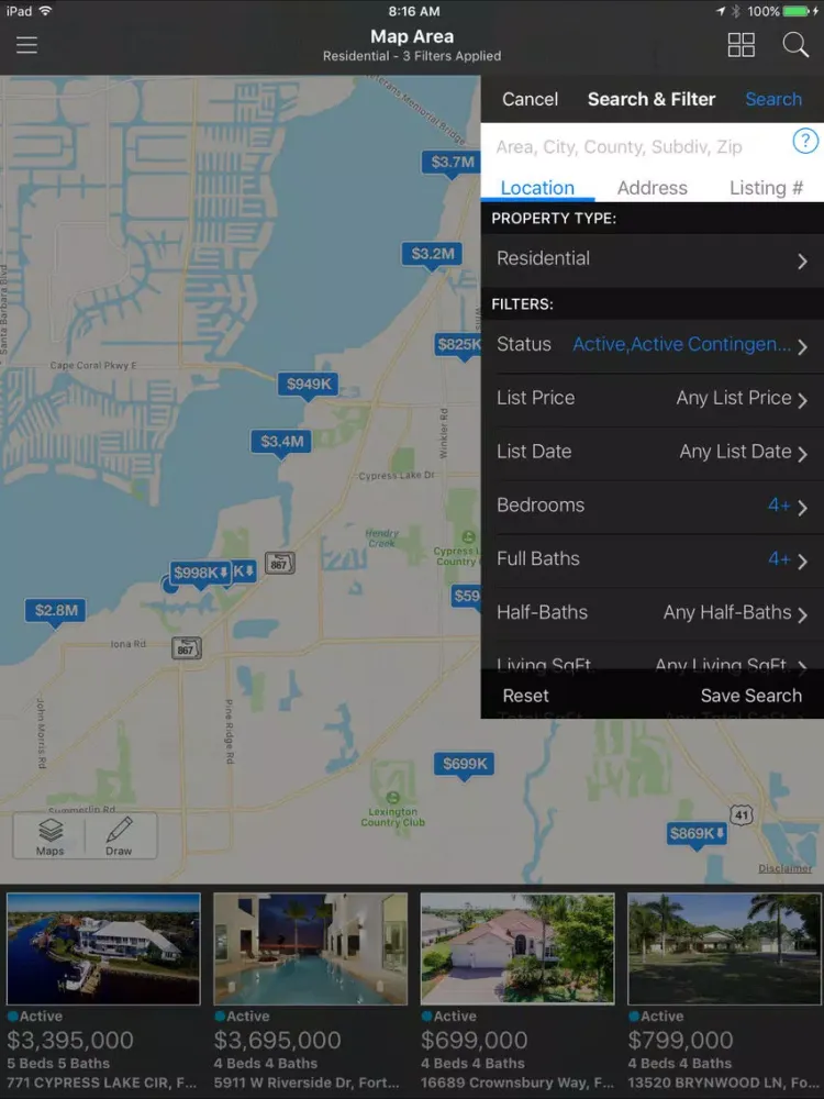 SanCapGoMLS iPad スクリーンショット