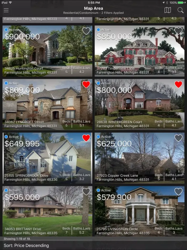 RealcompMLS iPad スクリーンショット