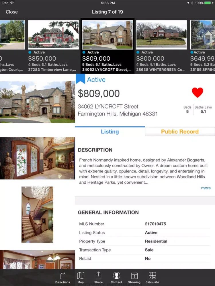 RealcompMLS iPad スクリーンショット