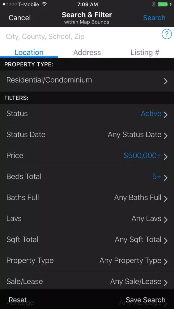RealcompMLS スクリーンショット