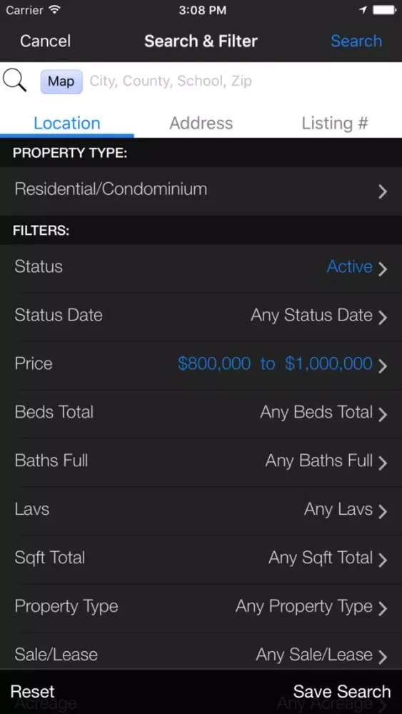 RealcompMLS スクリーンショット