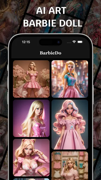 Ảnh chụp màn hình của AI Art Barbie Doll : BarbieDo