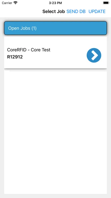 Tangkapan layar CoreRFID Izumi