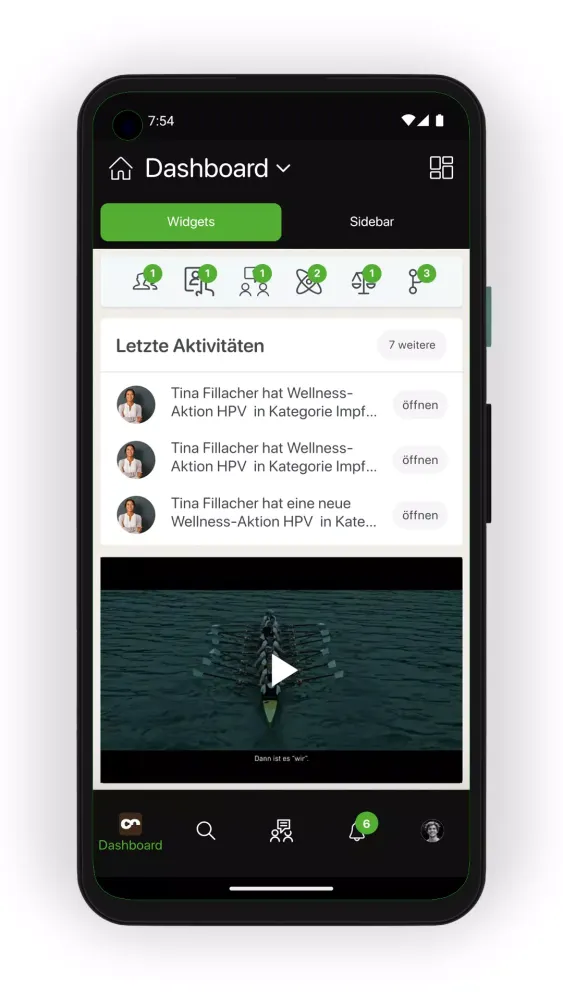 Capturas de tela do Fiegl APP