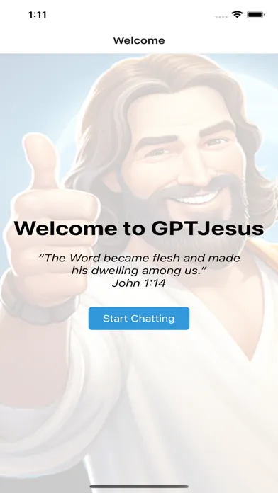 ภาพหน้าจอของ GPTJesus