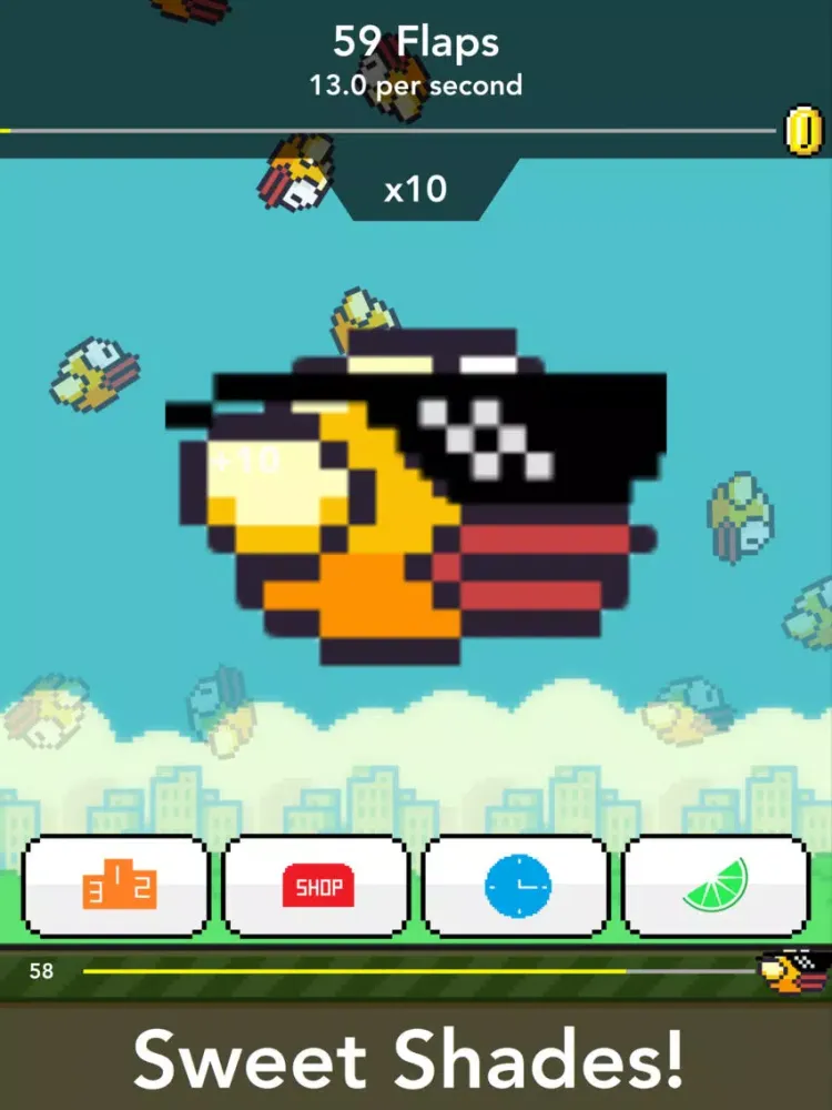 Capturas de tela do Super Flappy Clickers iPad 
