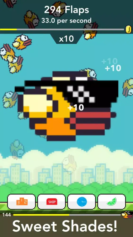 Capturas de tela do Super Flappy Clickers
