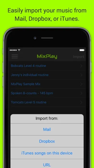 MixPlay routine-music player سکرین شاٹس