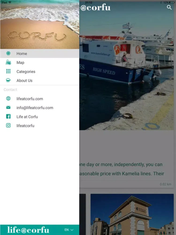 Corfu Life iPad  Ekran Görüntüleri