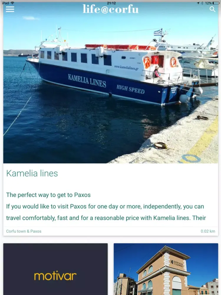 Corfu Life iPad  Ekran Görüntüleri