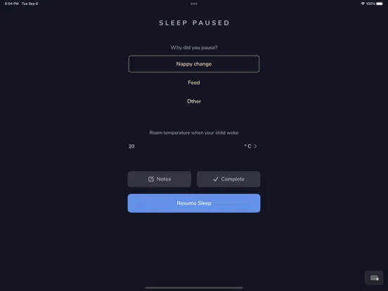 CORI Sleep iPad  スクリーンショット