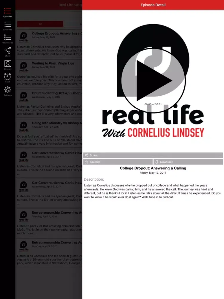 Zrzuty ekranu Real Life with Cornelius Lindsey iPad 