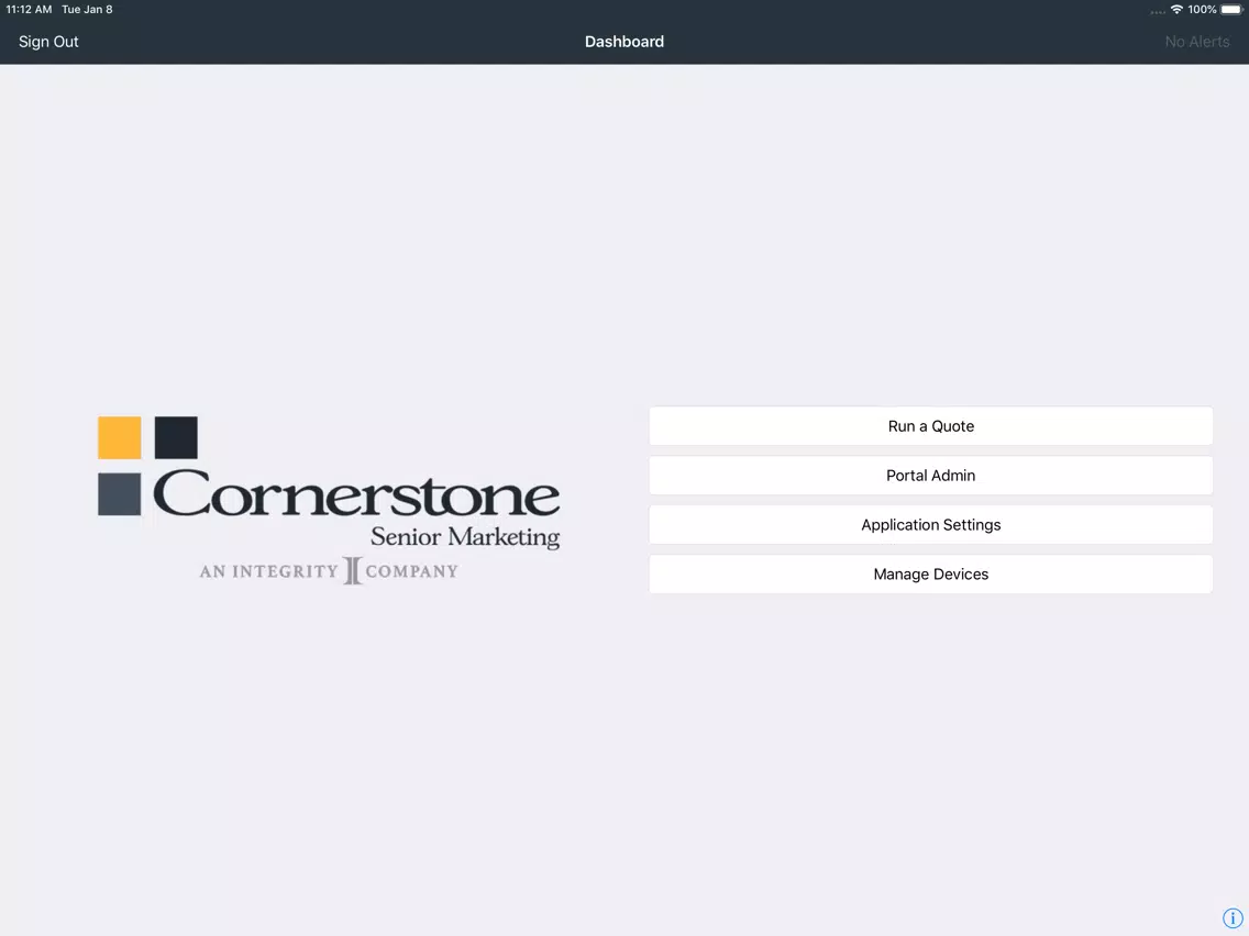 Cornerstone Quoting Tools iPad  Screenshots