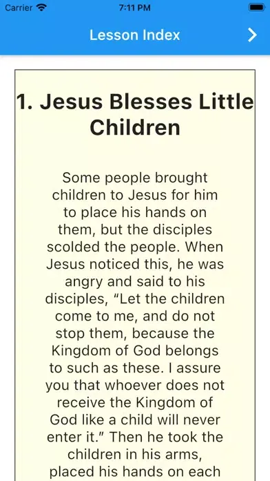 Sunday School Activity Screenshots
