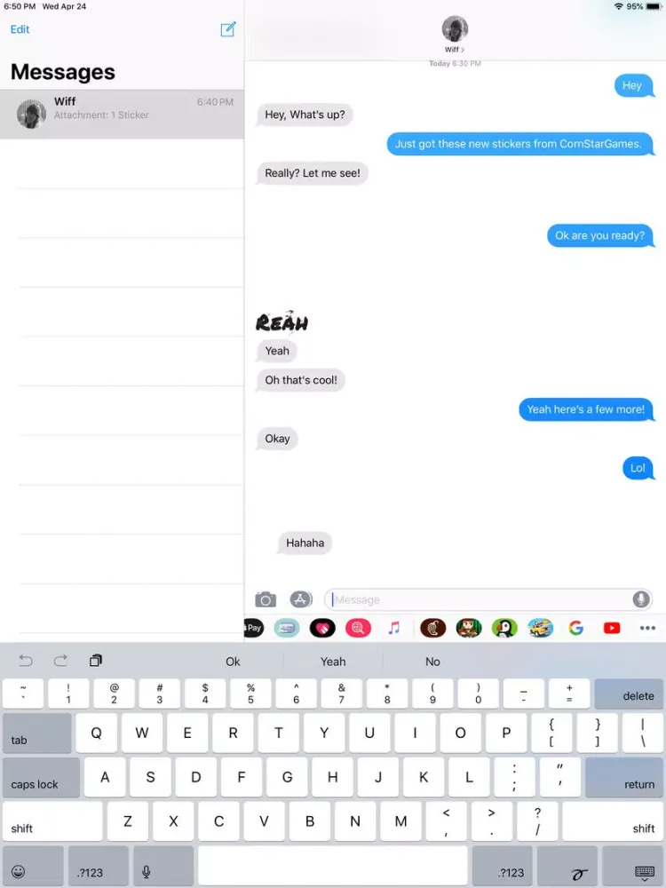 Tangkapan skrin Bubee Stickers iPad 
