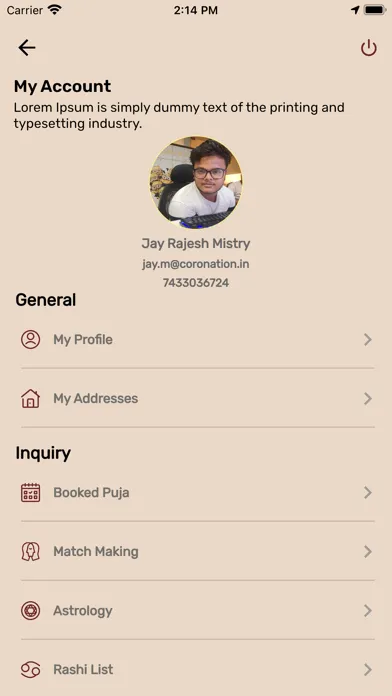 Ảnh chụp màn hình của Kuber App