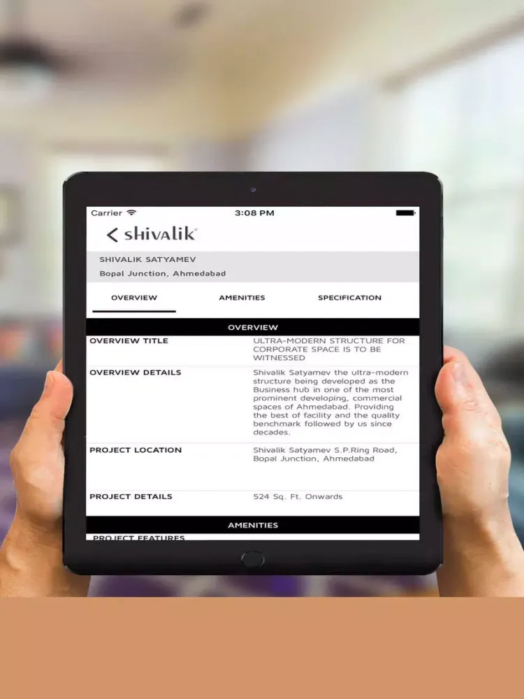 Tangkapan layar Shivalik iPad 