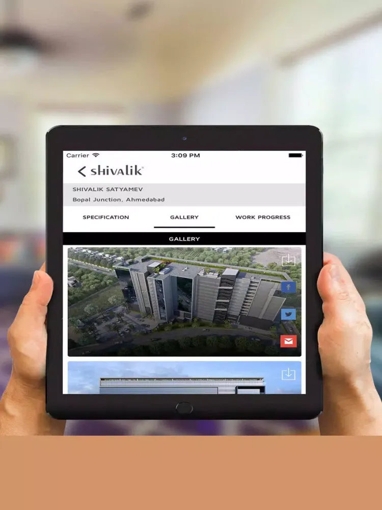Tangkapan layar Shivalik iPad 