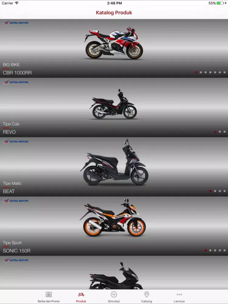 Astra Motor Catalogue iPad  سکرین شاٹس