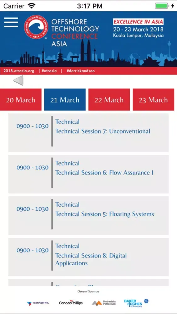 Tangkapan layar OTC Asia 2018