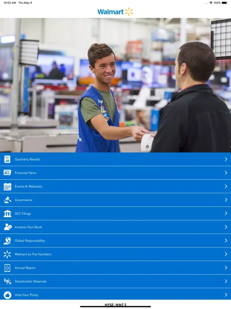 Walmart Investors iPad  স্ক্রিনশট