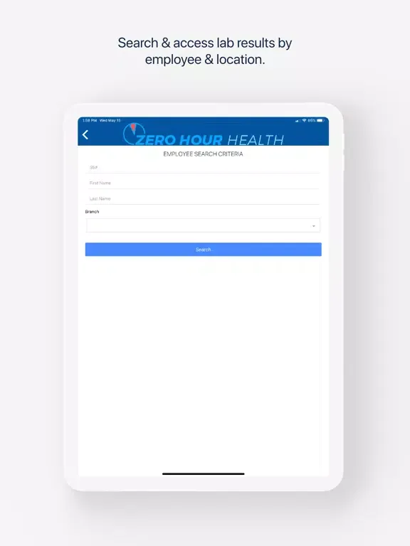 Zrzuty ekranu ZHH Portal iPad 