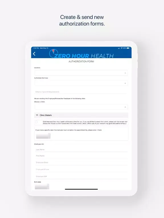 Zrzuty ekranu ZHH Portal iPad 