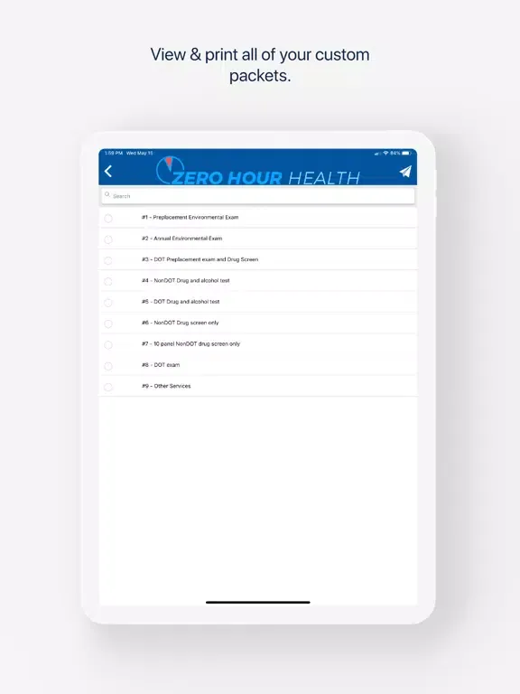 Zrzuty ekranu ZHH Portal iPad 