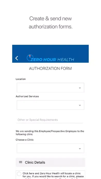 Zrzuty ekranu ZHH Portal