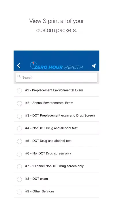 Zrzuty ekranu ZHH Portal