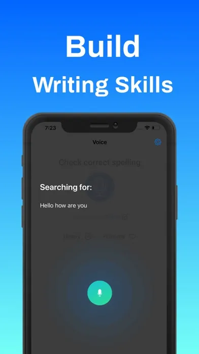 Ảnh chụp màn hình của Spell check : Voice to text