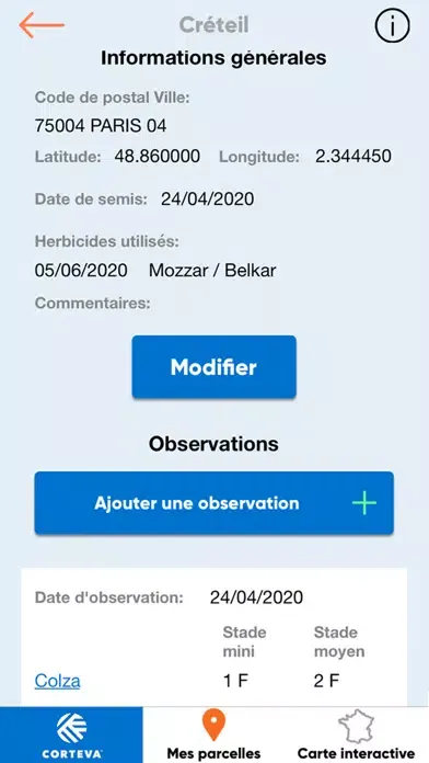 Captures d'écran de Colza Obs'
