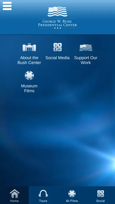Capturas de tela do George W. Bush Library