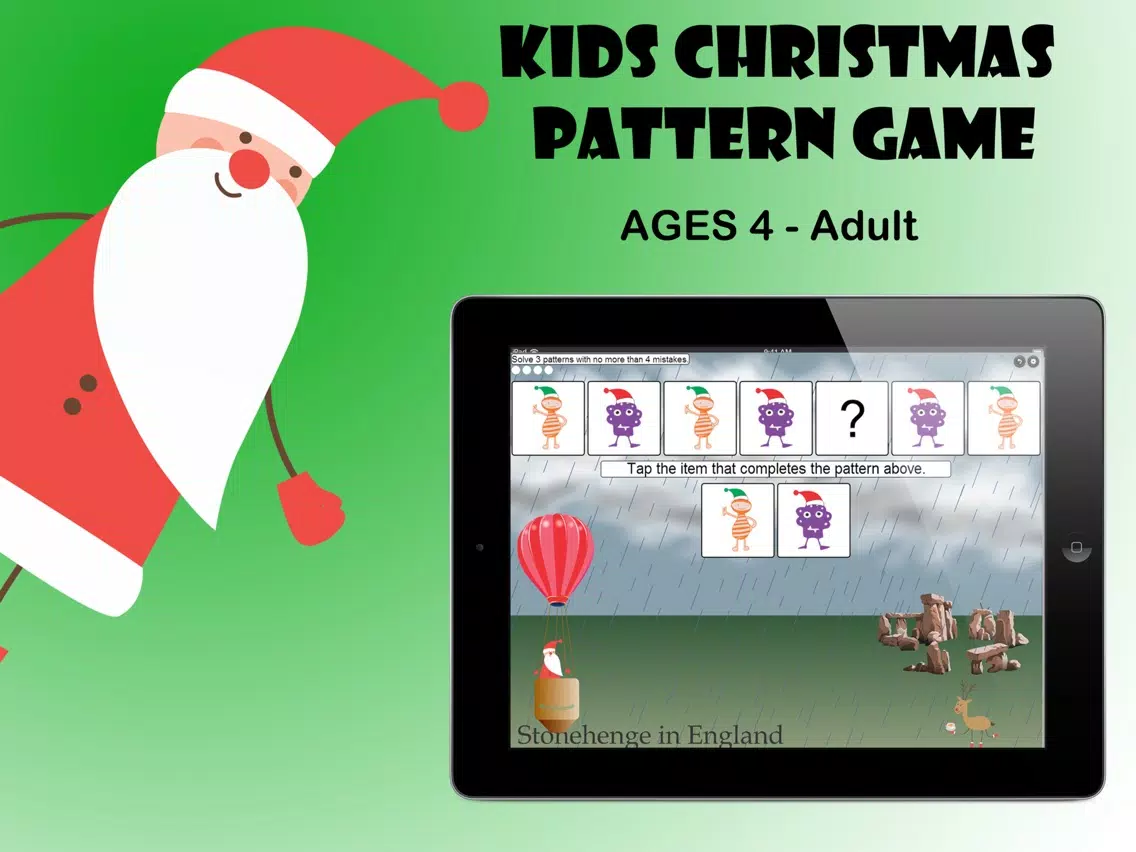 Скриншоты Kids Christmas Pattern Game by Corvid Apps iPad 