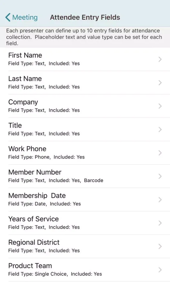 تصاویر Meeting Attendance for iPhone