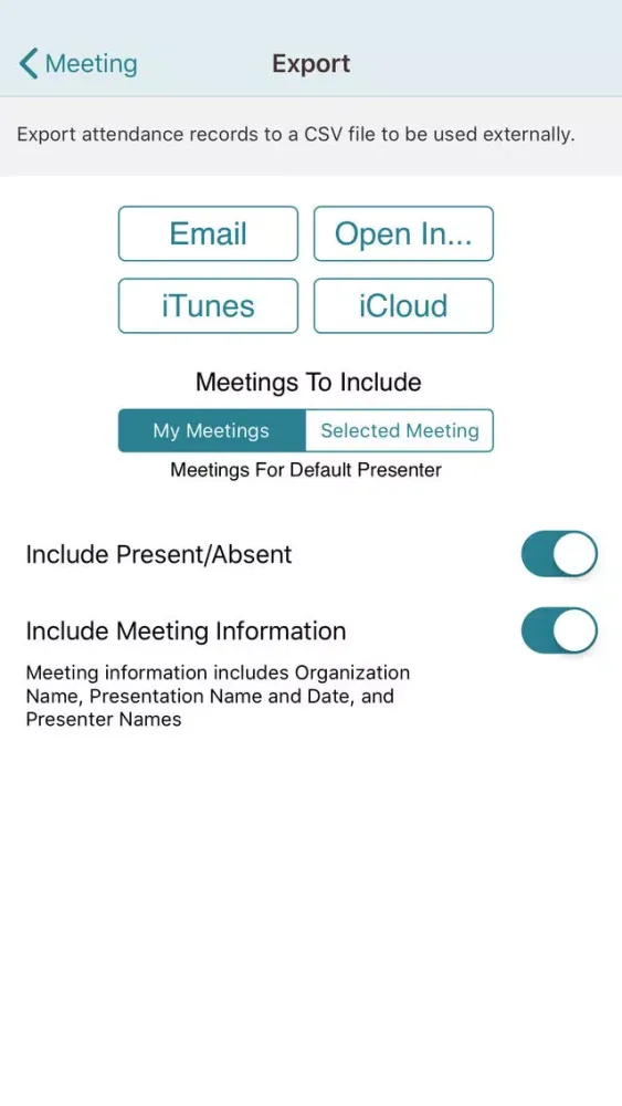 تصاویر Meeting Attendance for iPhone