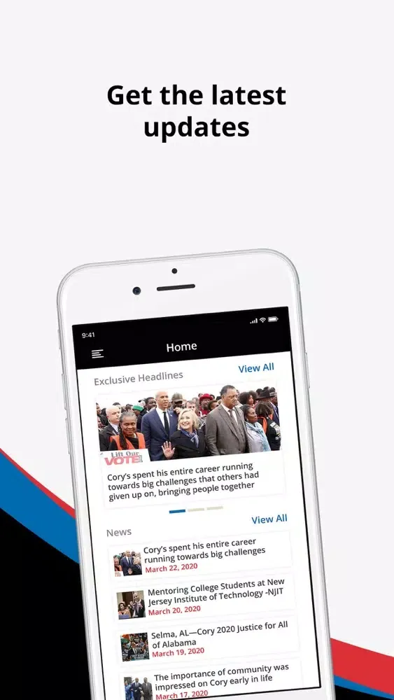 Captures d'écran de Cory Booker