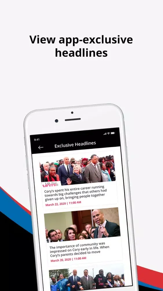 Captures d'écran de Cory Booker