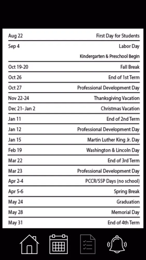 Capturas de tela do Wasatch Calendar